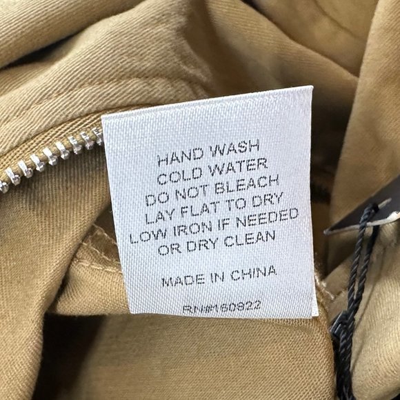 No Vacancy Tan Romper Shorts Fanny Pack Attached Collared Long Sleeve Medium - Picture 9 of 16